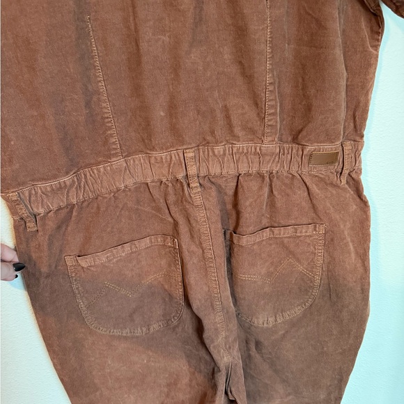 Women’s Cleo + Wolf Jumpsuit corduroy Brown Size XL Western Festival Cowboy - Picture 8 of 9